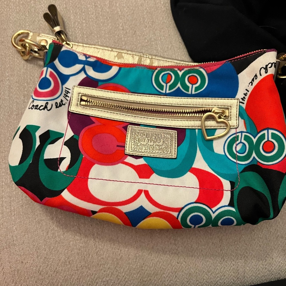 RARE COACH Poppy Daisy Groovy Bag